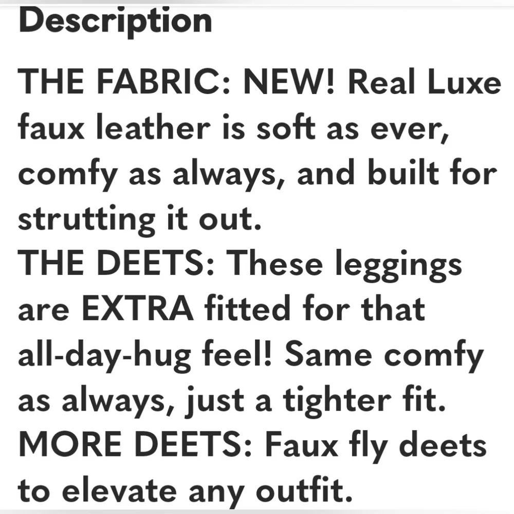 OFFLINE By Aerie Real Luxe Faux Leather Leggings- In Chocolate!! - Picture 10 of 11